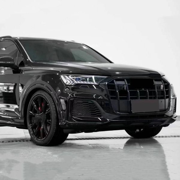 Решетка радиатора на Audi Q7 2020- в стиле SQ7 Black под радары 430073 фото