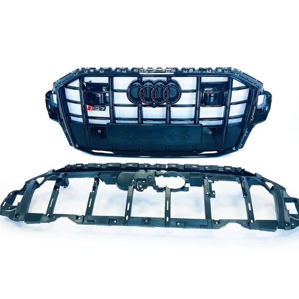 Решетка радиатора на Audi Q7 2020- в стиле SQ7 Black под радары 430073 фото
