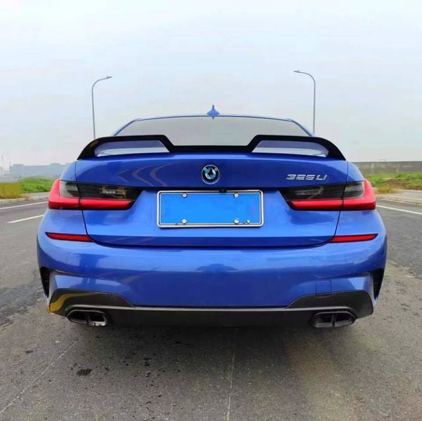 Спойлер на BMW 3 G20 2018- стиль M3 чорний глянець V1 414150 фото
