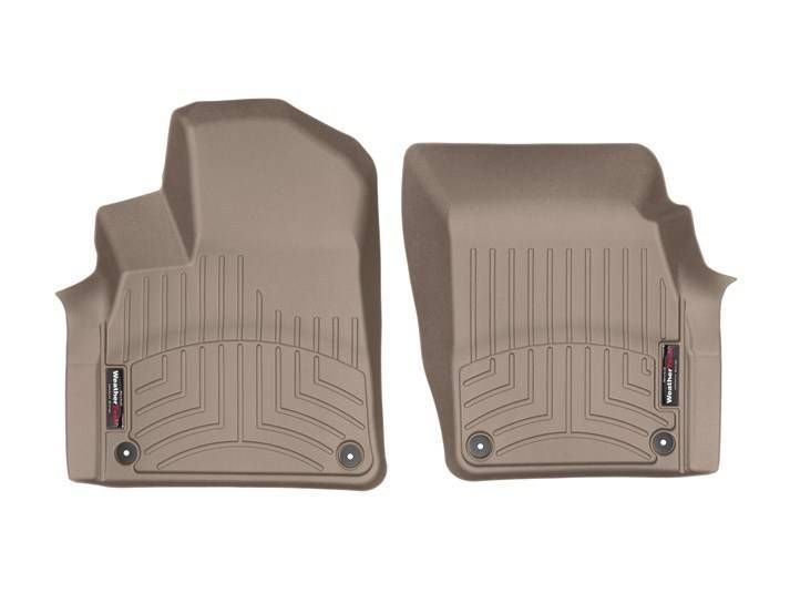 3D килимки для Audi Q7, Q8 2016- бежеві передні WeatherTech 458871 46145 фото
