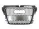 Решетка радиатора на Audi A3 2008-2012 в стиле RS3 Silver Chrome 430234 фото 1