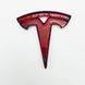 Накладки на эмблеми Tesla Model S 2016-2020 перед і зад Красний 418355 фото 13
