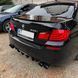 Диффузор заднего бампера на BMW 5 F10, F11 2010-2017 Черный глянец стиль M5 Competition 429717 фото 2