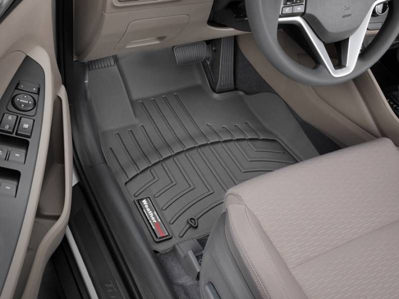 3D килимки для Hyundai Tucson 2021- чорні передні WeatherTech 4416781 317379 фото