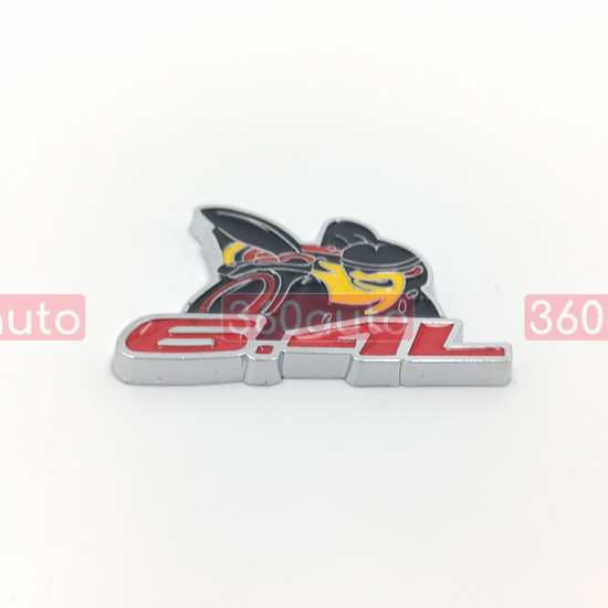 Автологотип шильдик емблема Dodge 3D Little bee 6.4L SRT Metal Emblem