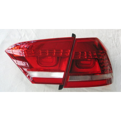 Альтернативная оптика задняя на Volkswagen Passat B7 2010- USA красная тюнинг JunYan