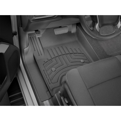 3D килимки для Cadillac Escalade, Chevrolet Silverado, Suburban, Tahoe, GMC Yukon 2015- чорні передні WeatherTech HP 446071IM