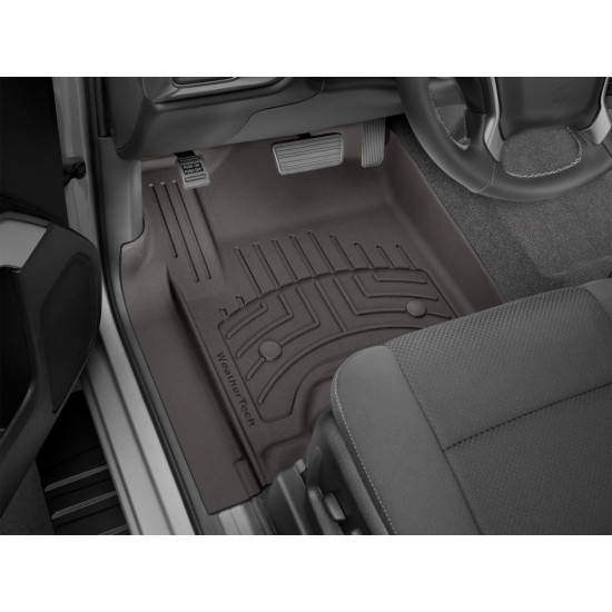 3D килимки для Cadillac Escalade, Chevrolet Silverado, Suburban, Tahoe, GMC Yukon 2015- какао передні WeatherTech HP 476071IM