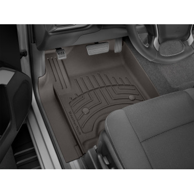 3D килимки Cadillac Escalade, Chevrolet Silverado, Suburban, Tahoe, GMC Yukon 2015- какао передні WeatherTech 3D FloorMats 476071IM