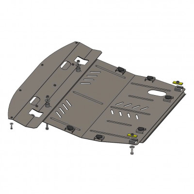 Защита картера двигателя Kolchuga для Infiniti JX35, QX60 2012- | Kolchuga ZiPoFlex 2.0505.00