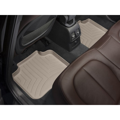 3D килимки для BMW X1 F48, X2 F39 2015- бежеві задні WeatherTech 457482