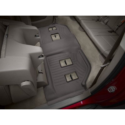 3D килимки для Cadillac Escalade ESV Bench seating, Chevrolet Suburban Bucket Seating 2015- какао 3 ряд WeatherTech 476079