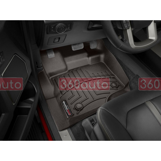 3D килимки для Ford F-150 2014-2020, 2021- какао передні WeatherTech 476971