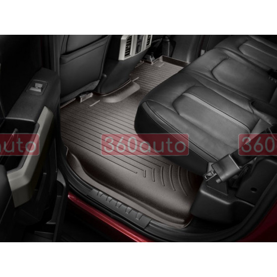 3D коврики для Ford F-150 2014-2020, 2021- SuperCrew какао задние Bucket Seating WeatherTech 476972