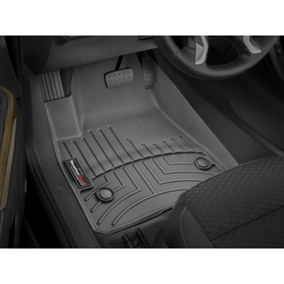 3D килимки для Chevrolet Blazer 2019-, GMC Acadia 2016- чорні передні WeatherTech 4410801