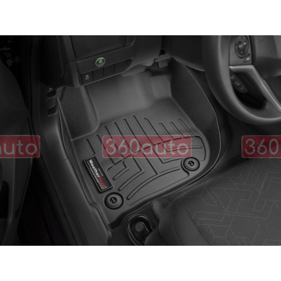 3D килимки для Honda HR-V, Jazz 2015- чорні передні WeatherTech 447051