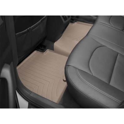 3D килимки для Kia Optima, Hyundai Sonata 2015-2019 бежеві задні WeatherTech 456662