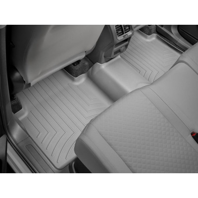 3D килимки для Volkswagen Tiguan 2017- Allspace, Seat Tarraco 2018- сірі задні WeatherTech 469893