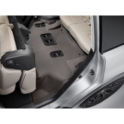 3D коврики для Infiniti QX56, QX80 2010-, Nissan Armada 2017- какао 3 ряд Bench Seats WeatherTech 479562