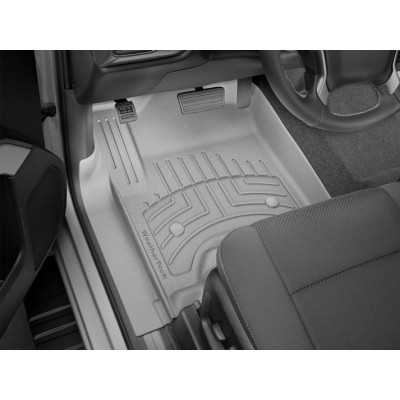 3D килимки для Cadillac Escalade, Chevrolet Silverado, Suburban, Tahoe, GMC Yukon 2015- сірі передні WeatherTech HP 466071IM