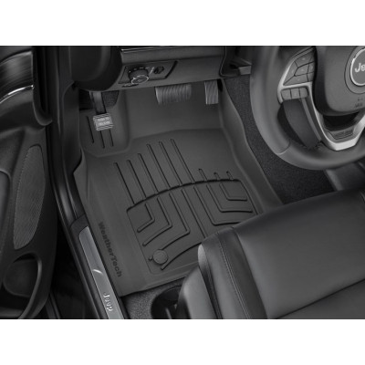 3D килимки для Jeep Grand Cherokee, Dodge Durango 2016- USA чорні передні WeatherTech HP 449301IM