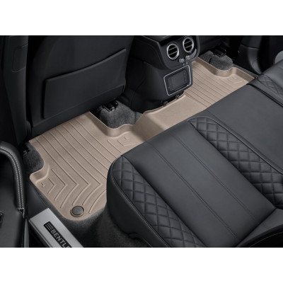 3D коврики для Bentley Bentayga 2016- бежевые задние WeatherTech 458874