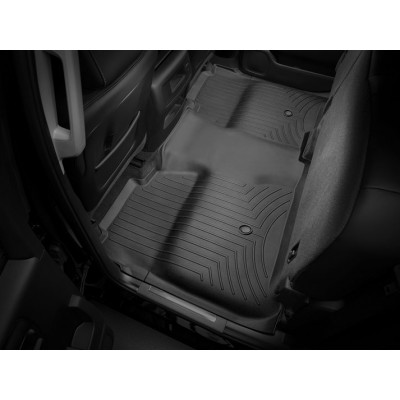 3D килимки для Chevrolet Silverado, GMC Sierra 2014-2018 чорні задні WeatherTech 445422