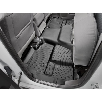 3D килимки для Chevrolet Silverado, GMC Sierra 2014-2018 Double Cab Vinil чорні задні WeatherTech 449662V