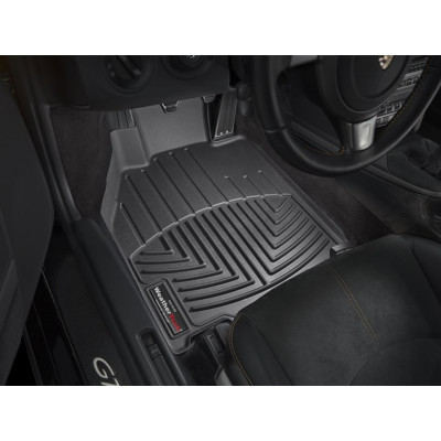 3D коврики для Porsche 911, Boxter, Cayman 2004- черные передние WeatherTech 442461