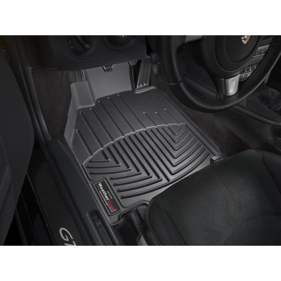 3D килимки для Porsche 911, Boxter, Cayman 2004- чорні передні WeatherTech 442461