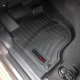 3D килимки для Mitsubishi L200, Fiat Fullback 2018- чорні передні WeatherTech 4413521