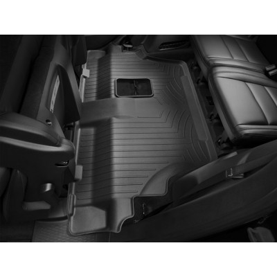 3D килимки для Dodge Durango 2015- чорні 3 ряд Bench seating WeatherTech 443243