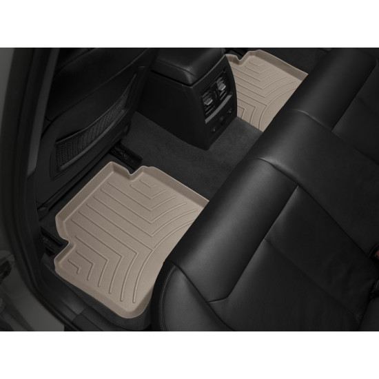 3D килимки для BMW 3 F30, 4 F36 2011-2018 бежеві задні WeatherTech 454102