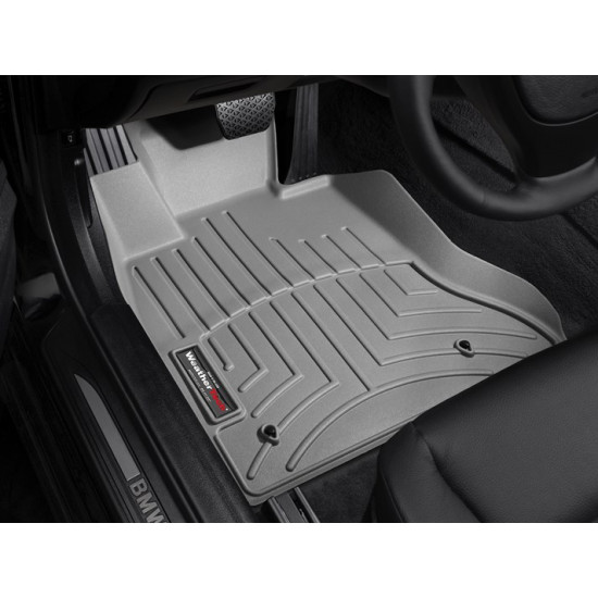 3D килимки для BMW 5 F10 2010-2016 RWD сірі передні WeatherTech 463131