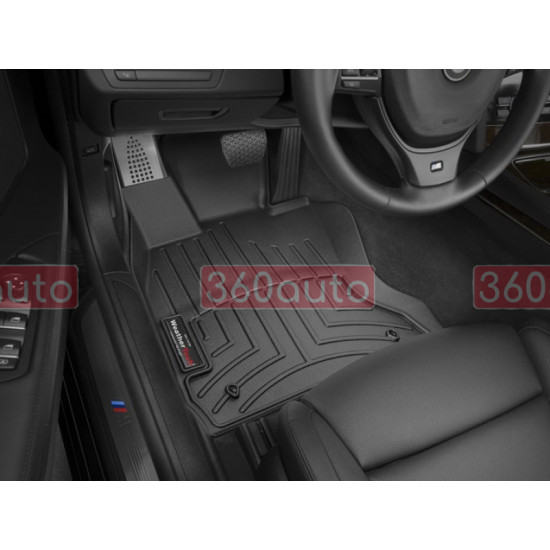 3D коврики для BMW 7 F01, F02 2008-2015 X-drive черные передние WeatherTech 443751