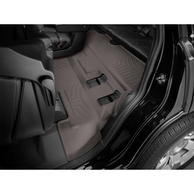 3D коврики для Cadillac Escalade, Chevrolet Tahoe, GMC Yukon 2015- какао 3 ряд Bucket seating WeatherTech 476077