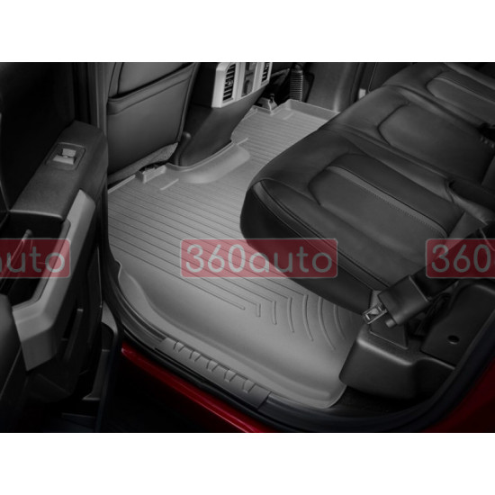 3D коврики для Ford F-150 2014-2020, 2021- SuperCrew cерые задние Bucket Seating WeatherTech 466972