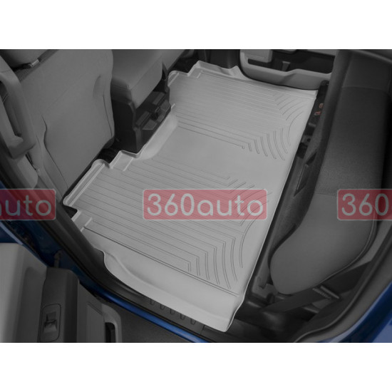 3D коврики для Ford F-150 2014-2020, 2021- SuperCrew cерые задние Bench Seating WeatherTech 466974