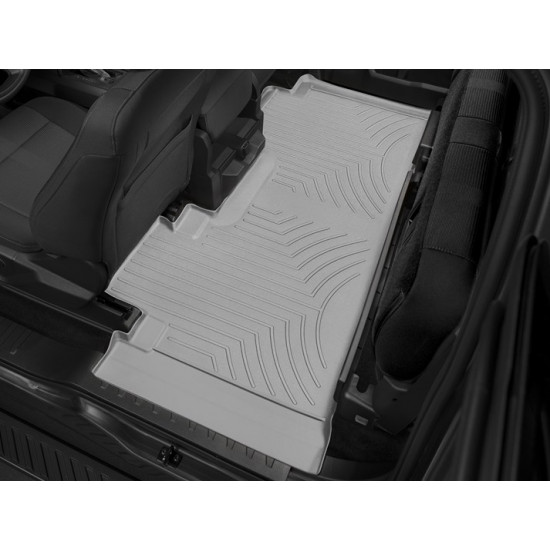 3D коврики для Ford F-150 2014-2020, 2021- SuperCab cерые задние Bench Seating WeatherTech 466975