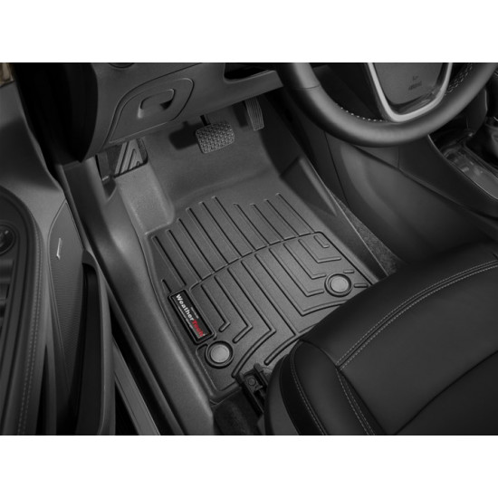 3D килимки для Chevrolet Trax, Opel Mokka, Buick Encore 2012- чорні передні WeatherTech 445321