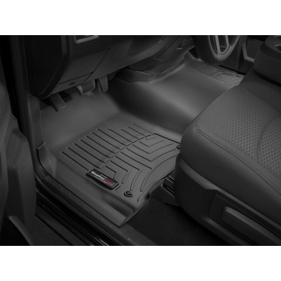 3D килимки для Dodge Ram 2013-2018 Quad Cab, підлокітник чорні передні WeatherTech 444641