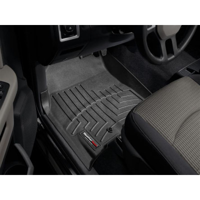 3D килимки для Dodge Ram 2008- Crew Cab чорні передні WeatherTech 442161