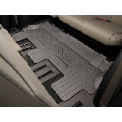 3D килимки для Toyota Sequoia 2007- какао 3 ряд Bench seating WeatherTech 470936