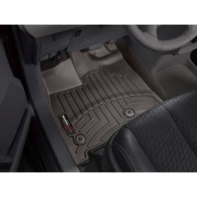 3D килимки для Toyota Sienna 2013- какао передні WeatherTech 474751