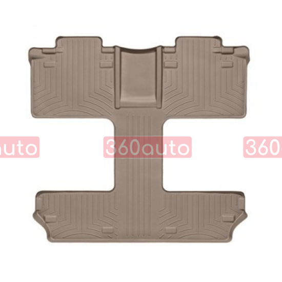 3D килимки для Toyota Sienna 2011- 7 місць бежеві 2+3 ряд WeatherTech 453004