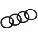 Автологотип емблема чорні кільця Audi Q3 F3 2019- Black Edition на кришку багажника 360auto-160591