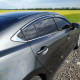 Дефлекторы окон на Mazda 6 2014-2017 с хром молдингом |Ветровики WELLvisors 3-847MZ009