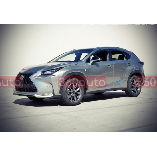 Дефлекторы окон на Lexus NX 2015- с хром молдингом |Ветровики WELLvisors 3-847LX019