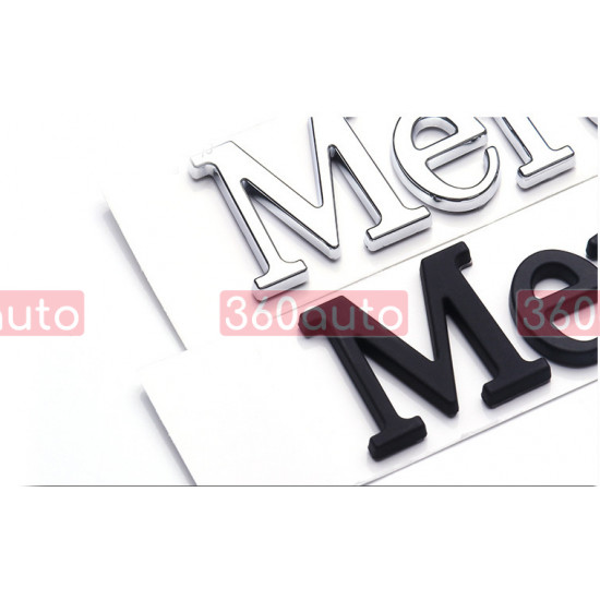 Автологотип шильдик емблема напис Mercedes хром Emblems153778