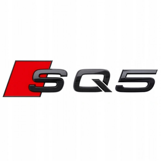 Автологотип шильдик эмблема надпись Audi SQ5 Tuning Exclusive Black Edition на крышку багажника